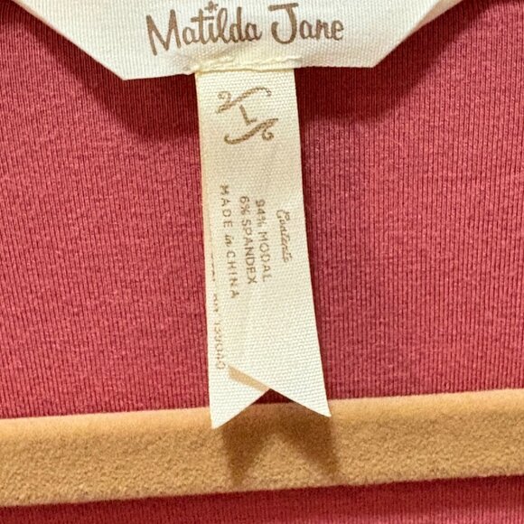 MATILDA JANE Just Imagine Becca Button-Tie Front Top size L Large - Picture 4 of 4